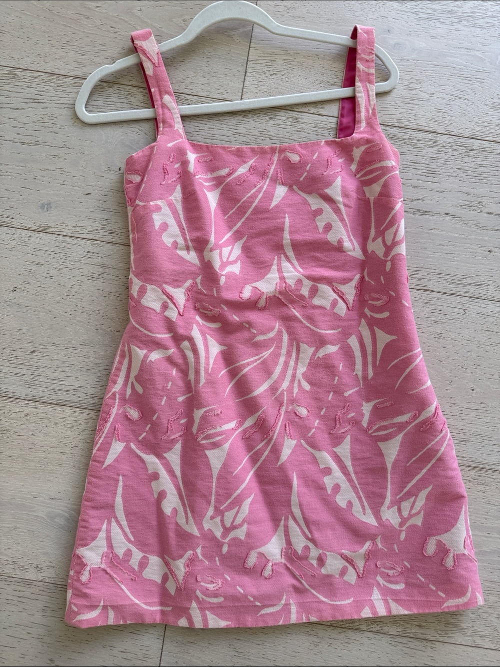 Alexis Pink and White Floral Mini Dress